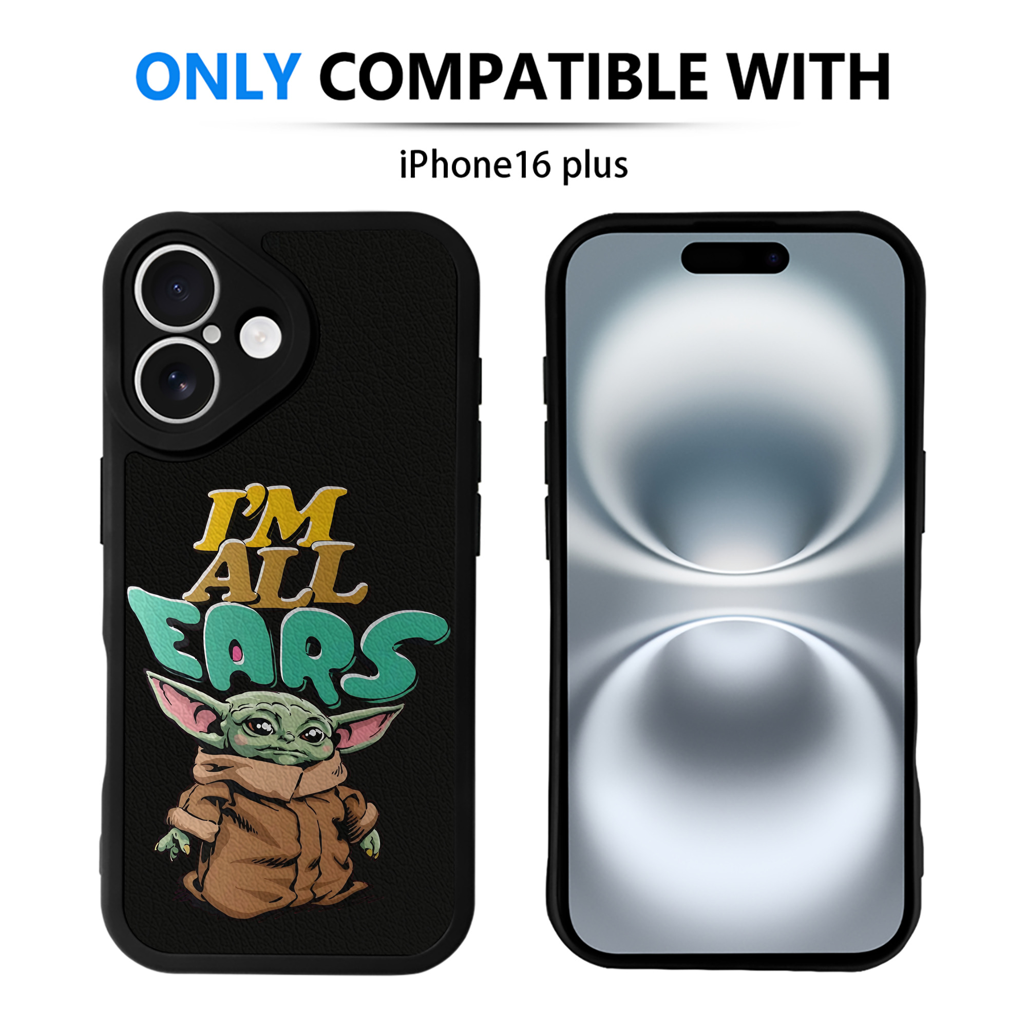 （画像用） スター・ウォーズ Star Wars 【iPhone 16シリーズ対応】シリコンスマホケース（レザー調） 材質：シリコン
